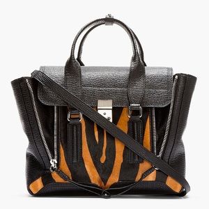 RARE 3.1 Phillip Lim Pashli Satchel Tiger Print